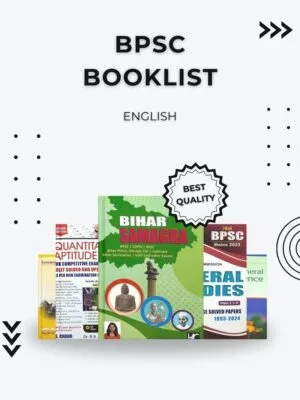 BPSC Booklist English featuring Bihar Samagra and Lucent GK