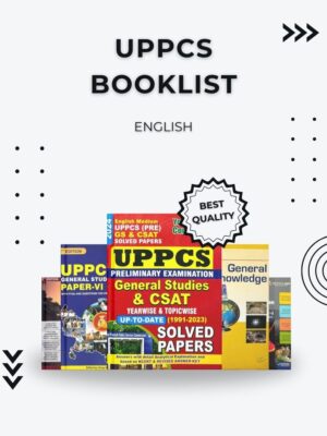 UPPCS Booklist English with GS, CSAT, Paper VI books