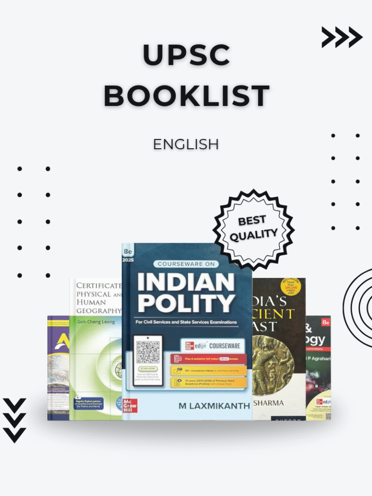 UPSC Booklist English Medium – Essential Books For IAS Preparation ...